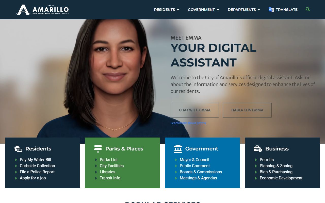 City of Amarillo death index records