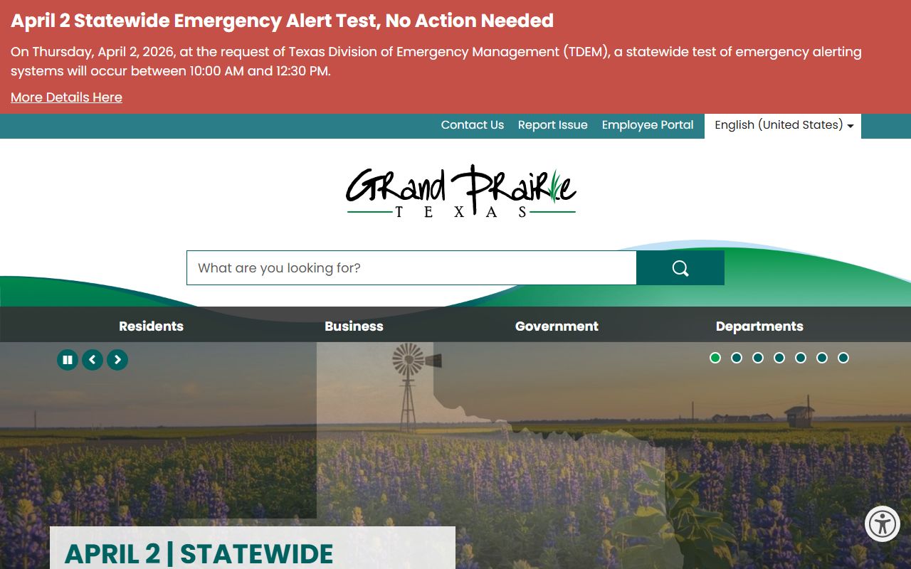 City of Grand Prairie death index records