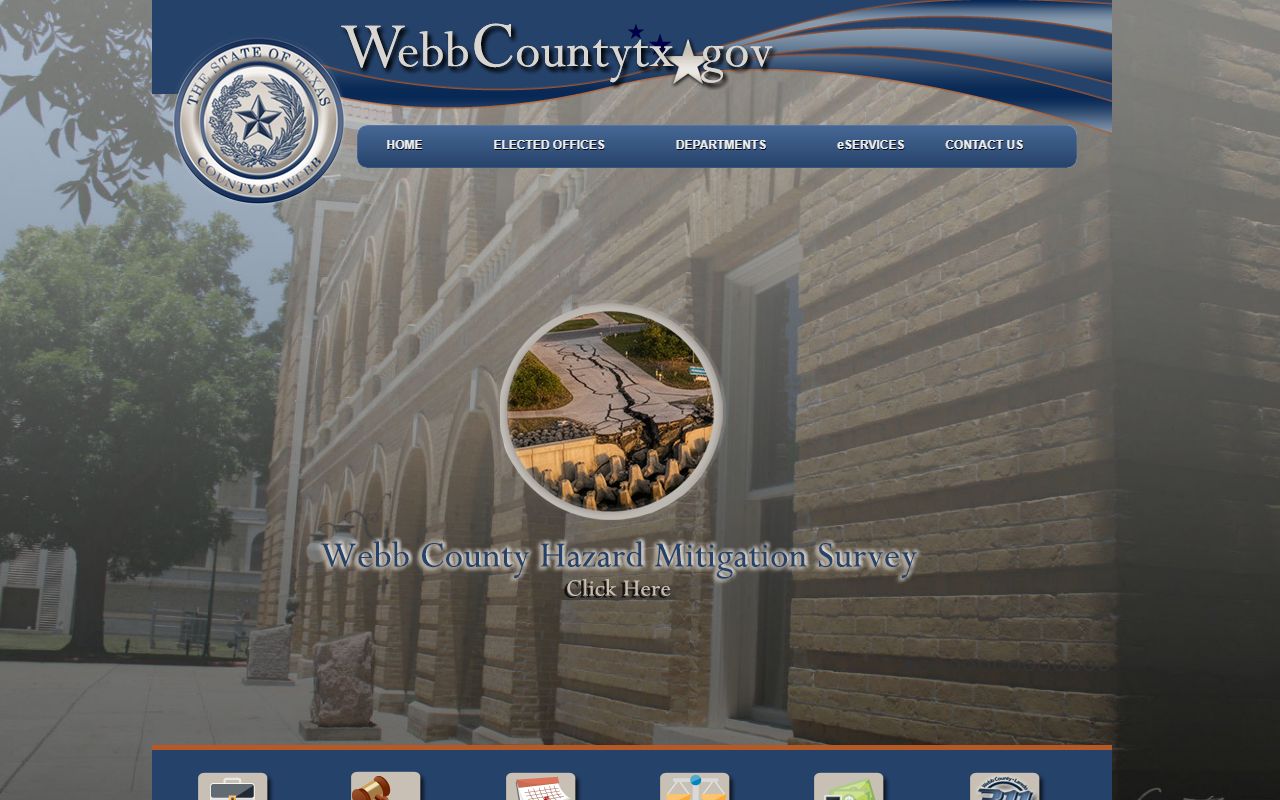 Webb County website for Laredo death index records