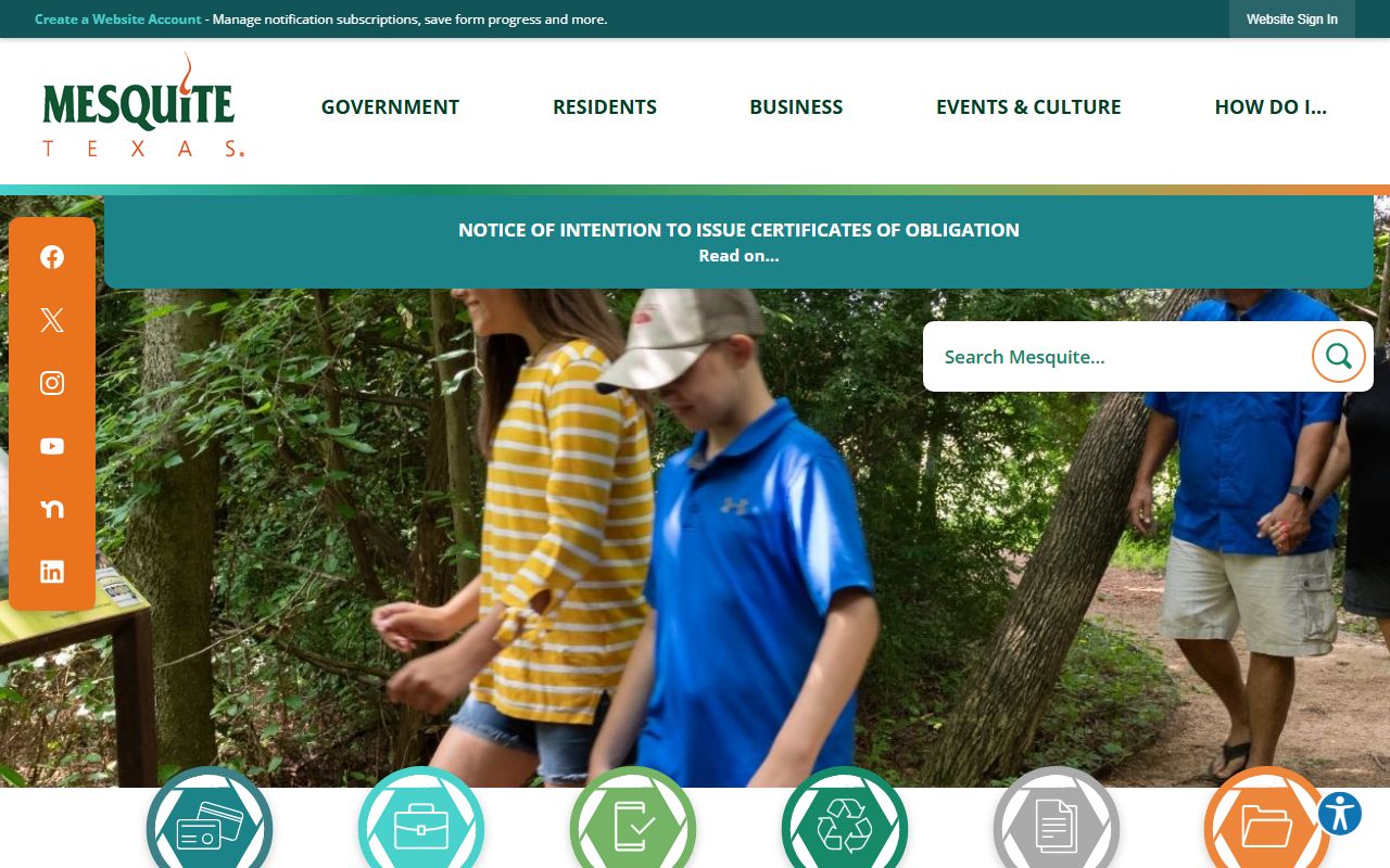 City of Mesquite death index records