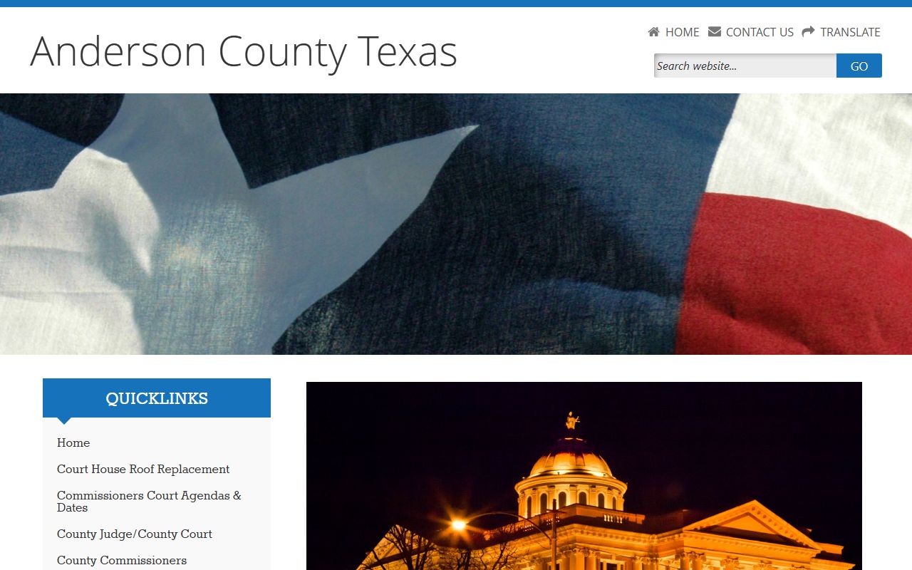 Anderson County Death Index - County Clerk website