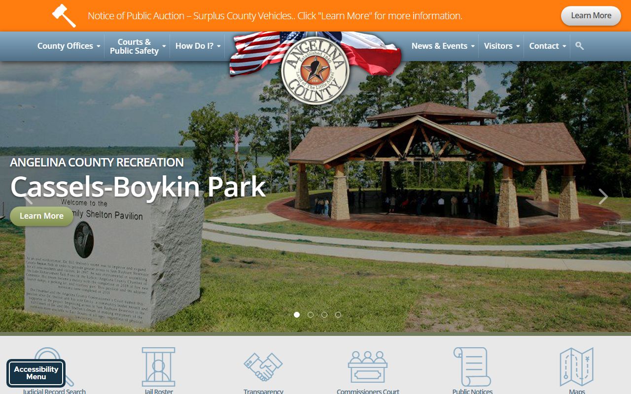 Angelina County Death Index - County government website