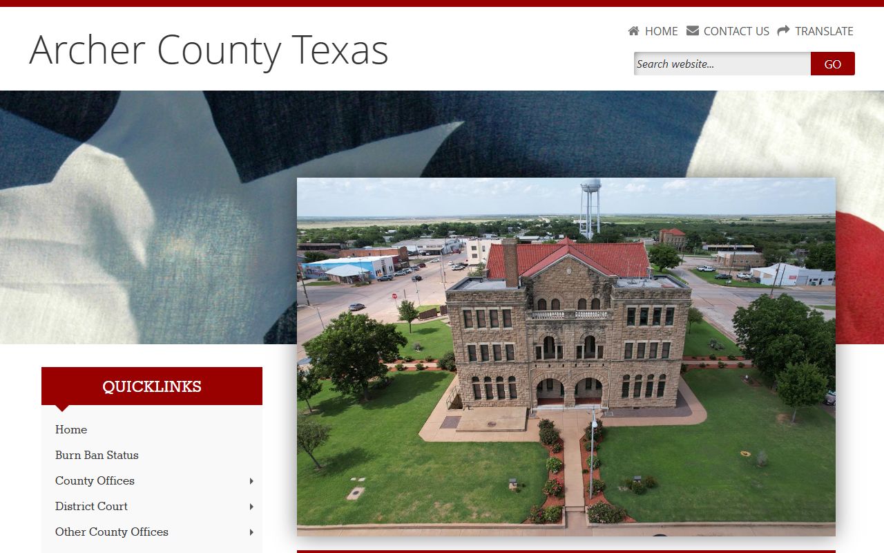 Archer County Death Index - County government website