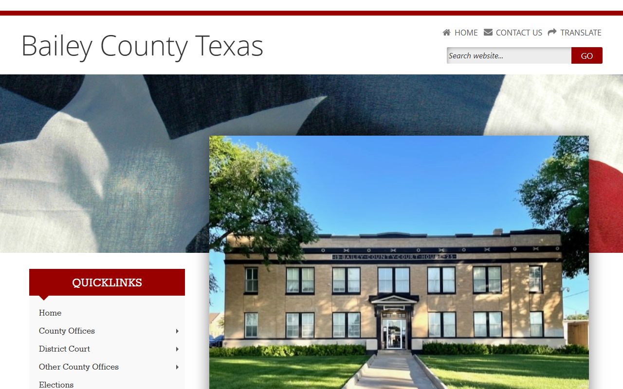 Bailey County Death Index - Bailey County Clerk website