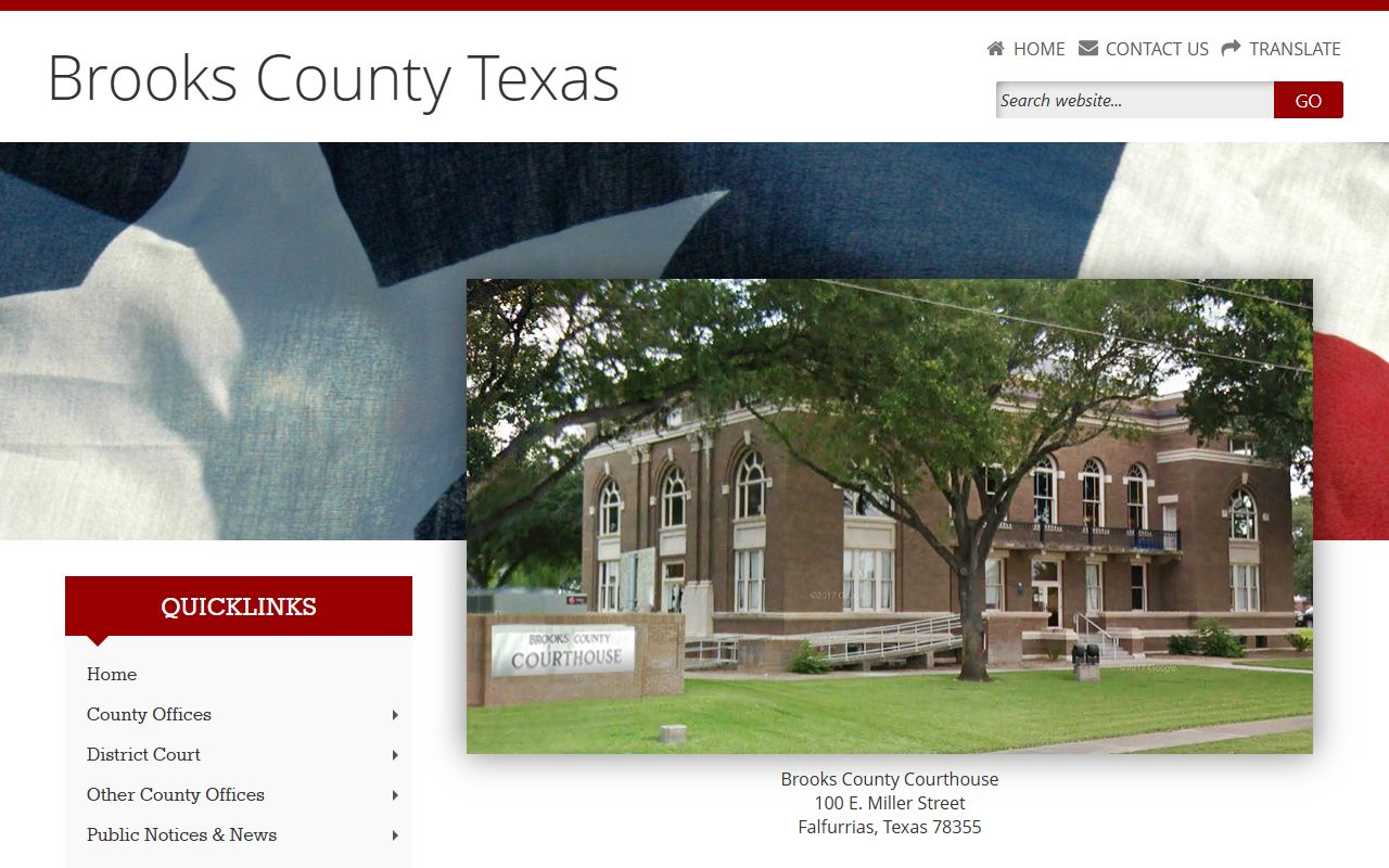 Brooks County Death Index - Brooks County Clerk website