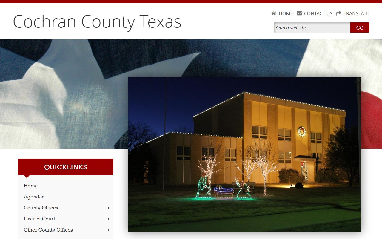 Cochran County Death Index - Cochran County government website