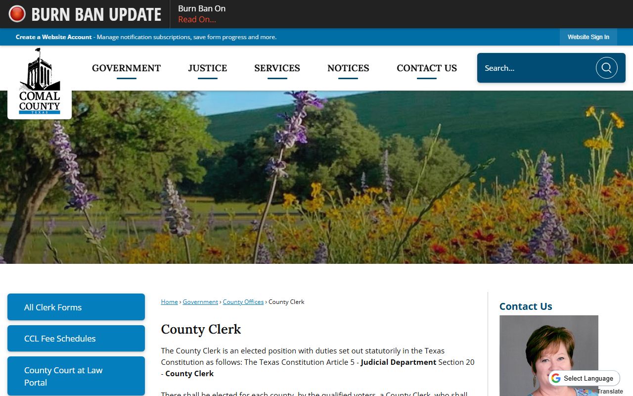 Comal County Death Index - Comal County Clerk office