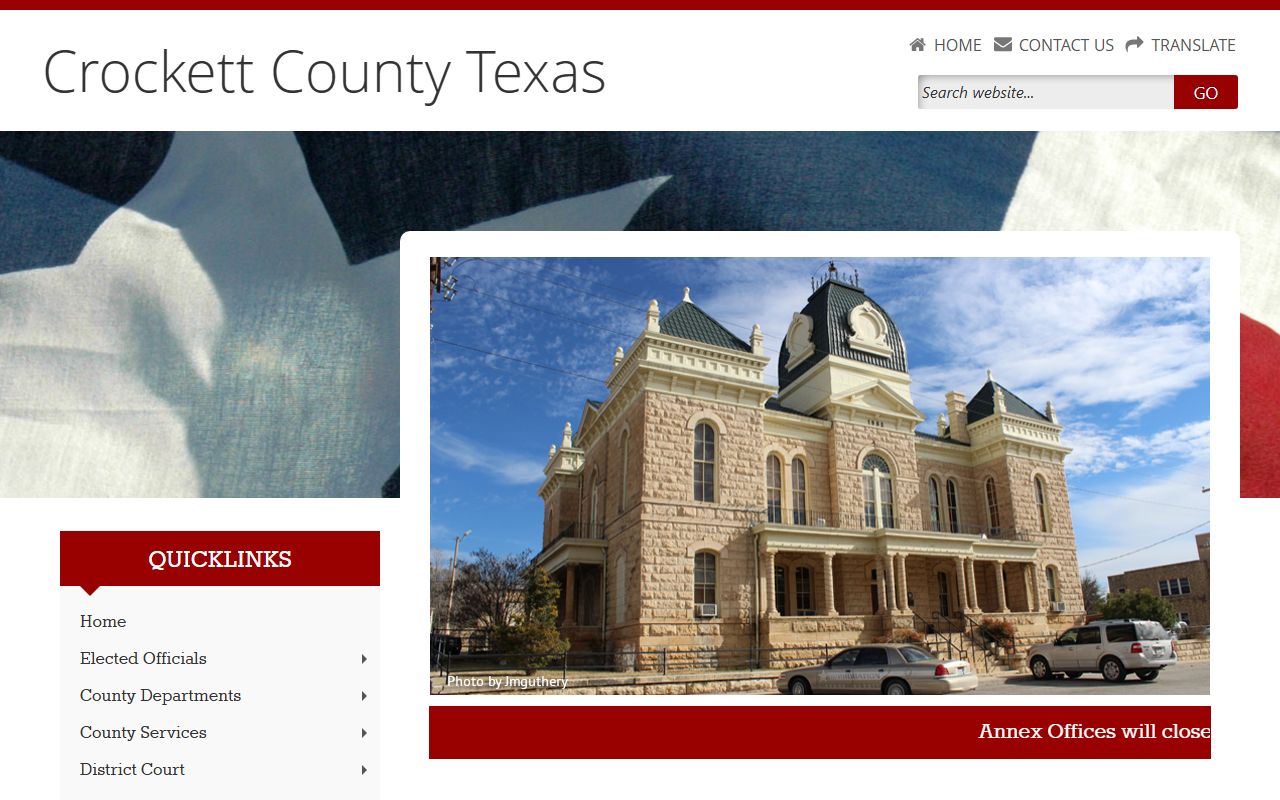 Crockett County Death Index - County Clerk Website