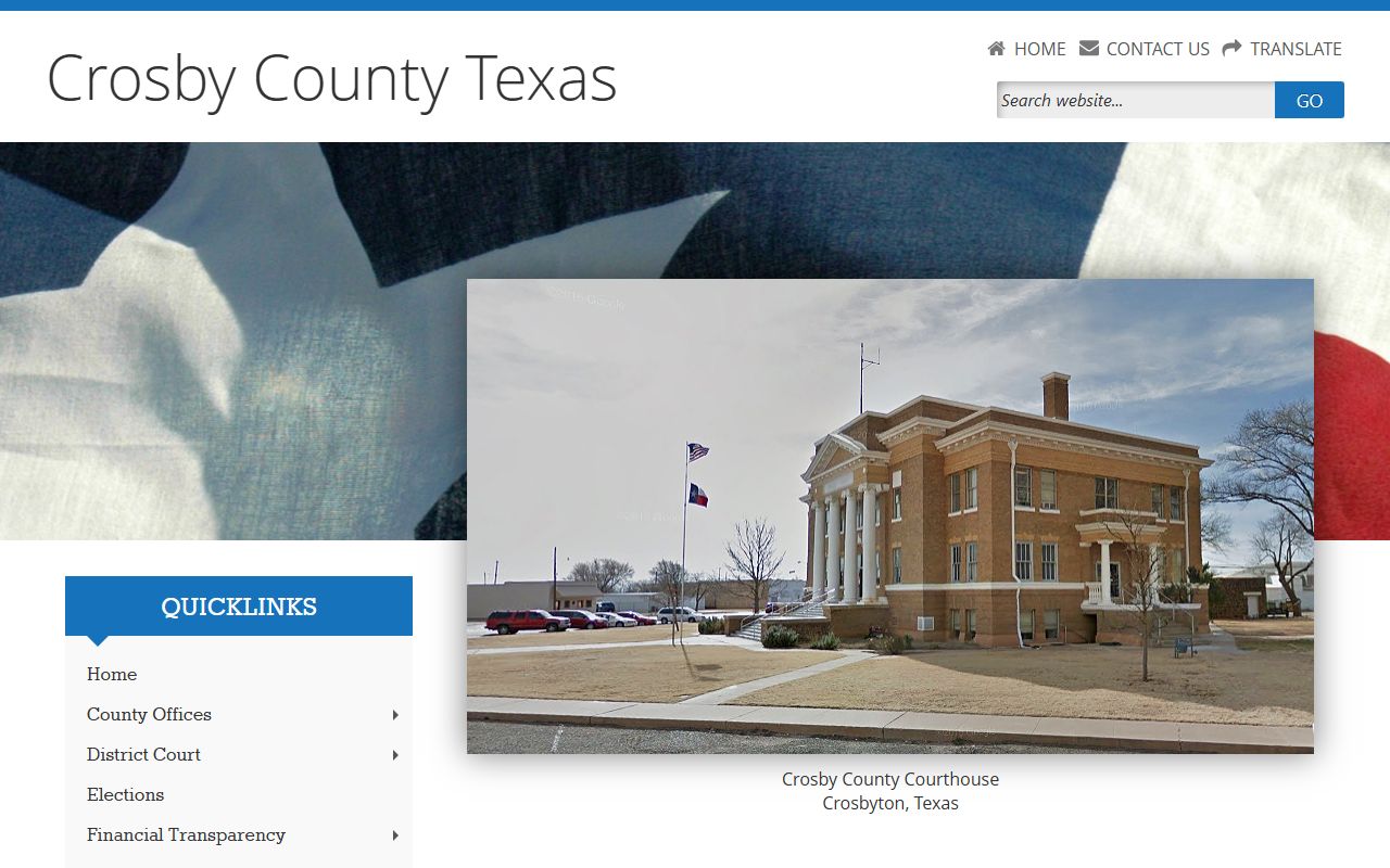 Crosby County Death Index - County Clerk Website