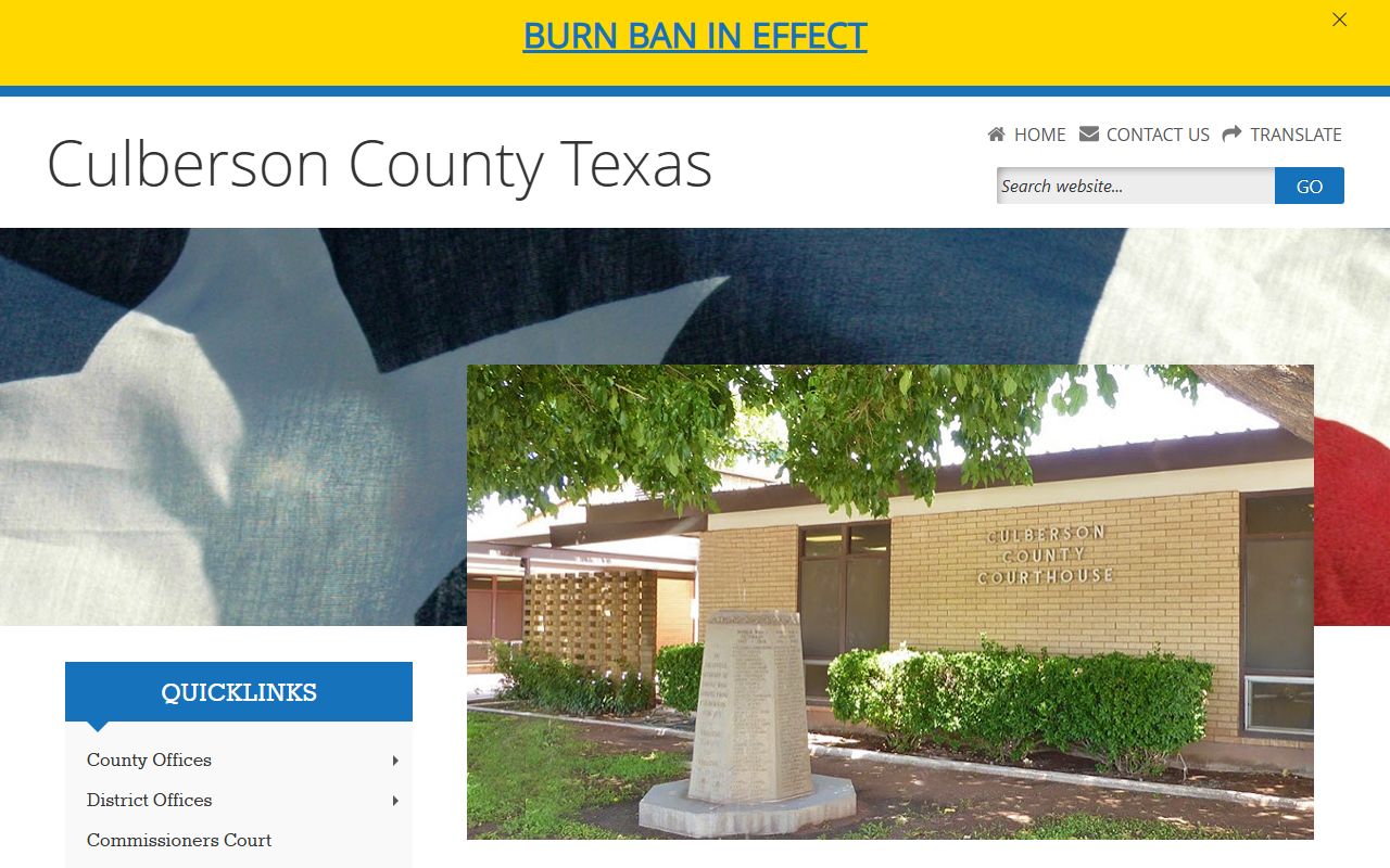 Culberson County Death Index - County Clerk Website