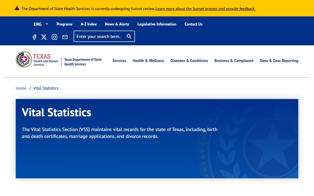 Dallas County Death Index - Texas DSHS Vital Statistics