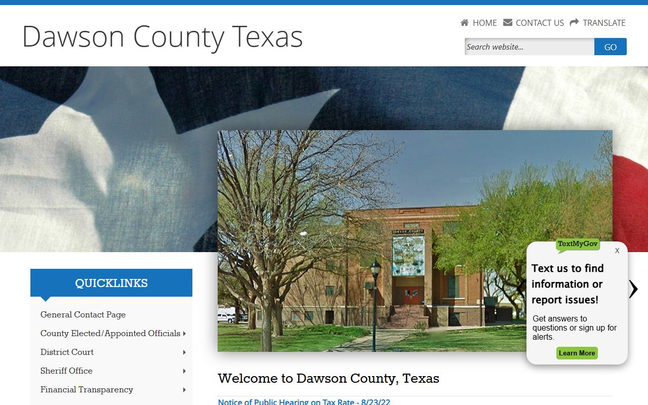 Dawson County Death Index - Dawson County website