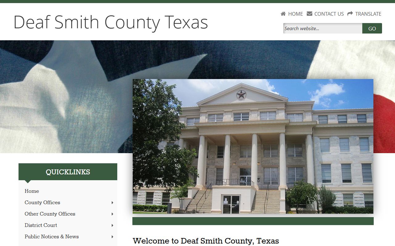 Deaf Smith County Death Index - county clerk website