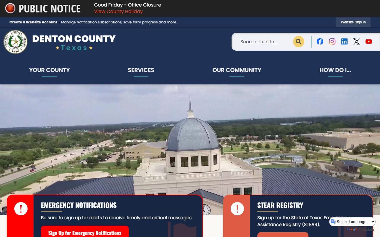 Denton County Death Index - Denton County website
