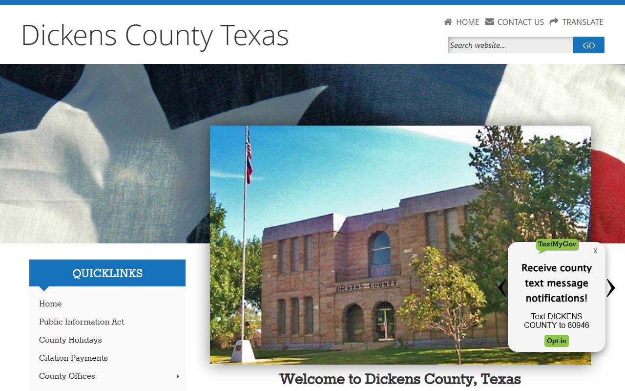 Dickens County Death Index - Dickens County website