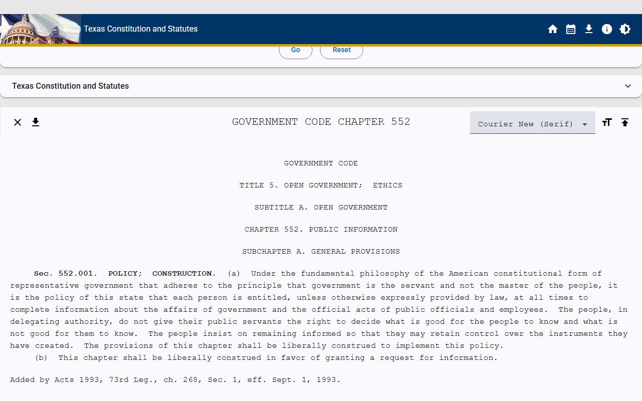 Texas Government Code 552.115 - Texas Death Index access rules
