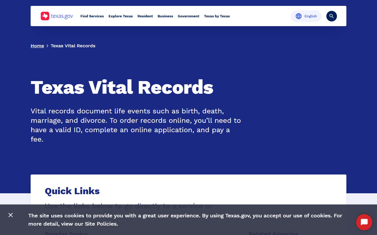 Texas.gov Vital Records Portal - Texas Death Index